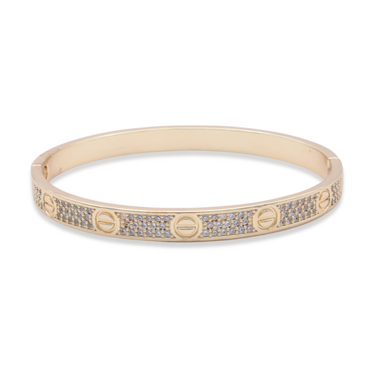 BRAZALETE CARTIER DORADO 19CM 6MM