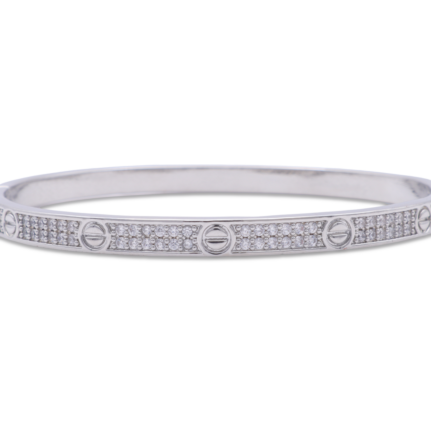 BRAZALETE CARTIER PLATEADO 19CM 4MM