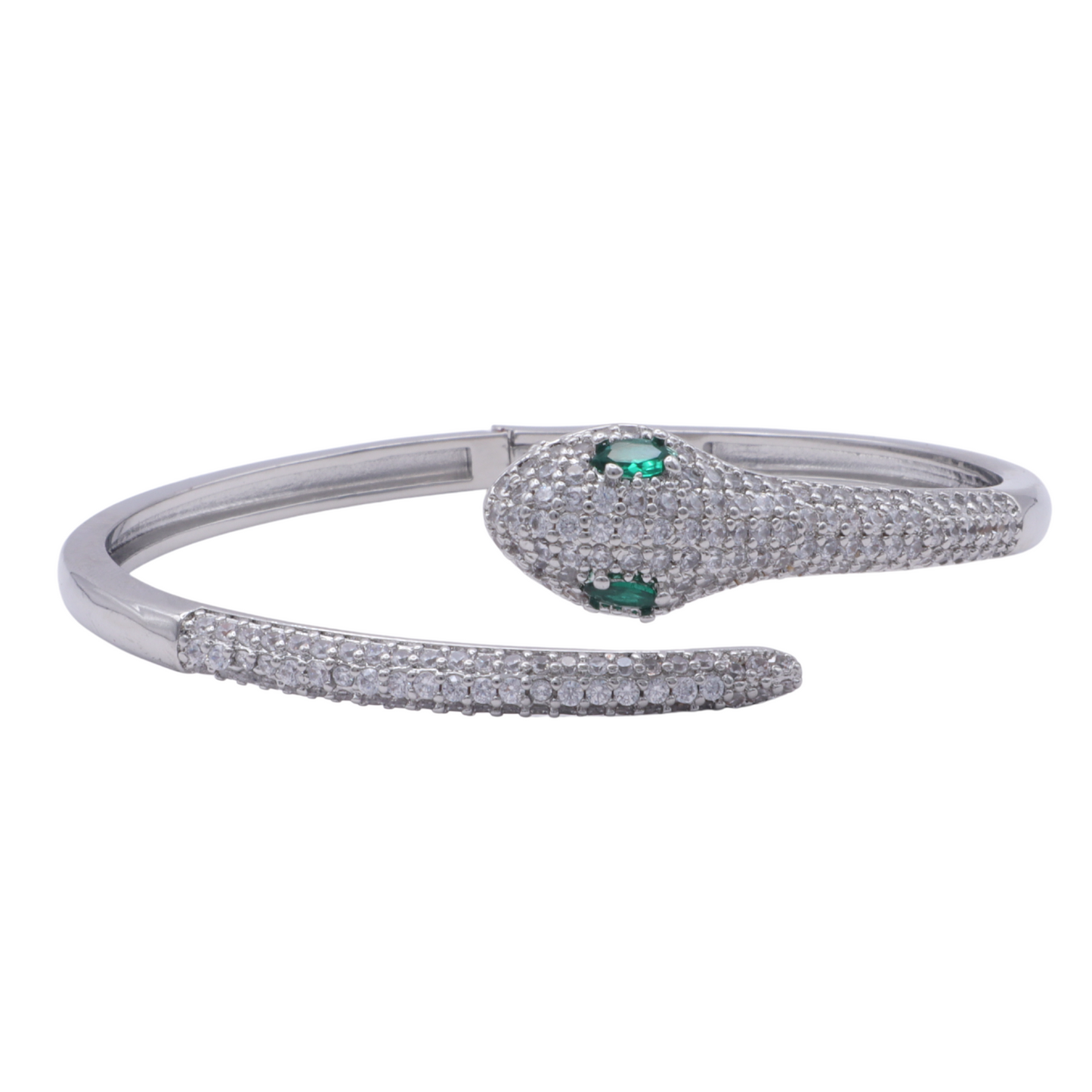 BRAZALETE DE SERPIENTE PLATEADO 18CM 4MM