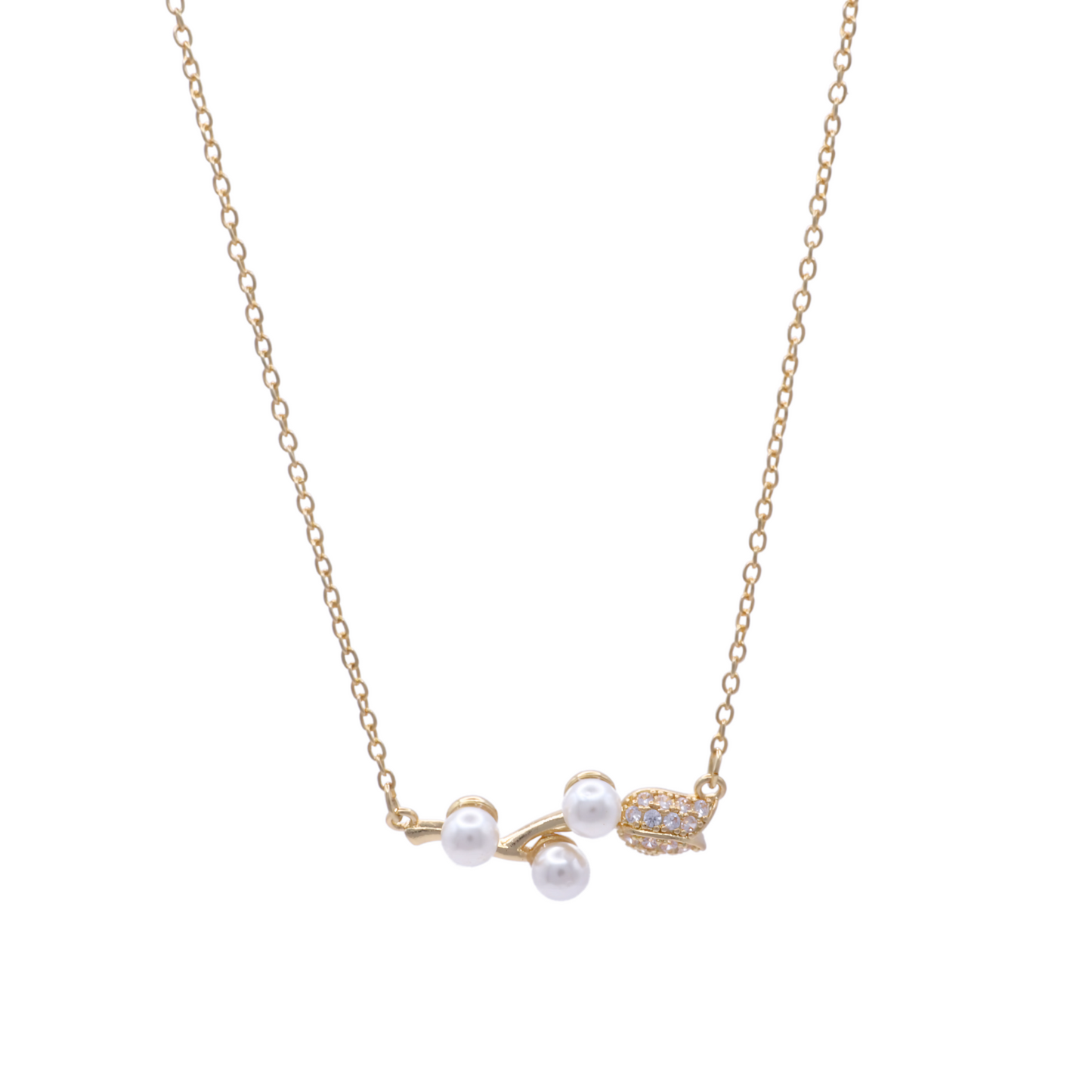 COLLAR CON ROSA 45CM