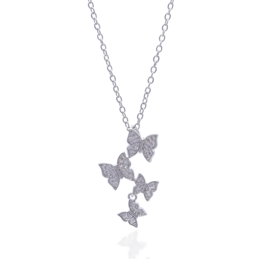 COLLAR MARIPOSAS CASCADA 45CM