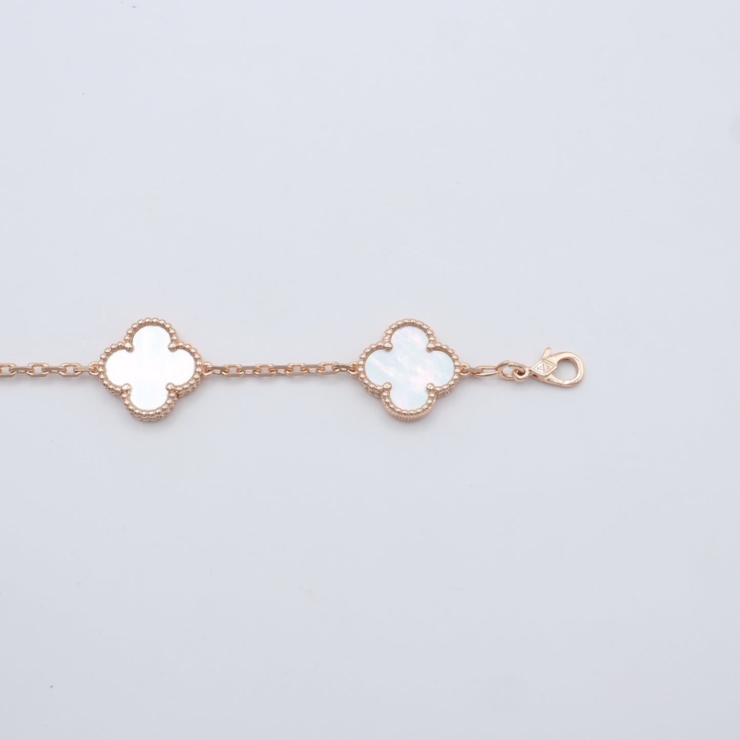 VAN CLEEF BLANCA TONO ORO ROSA 19CM 15MM