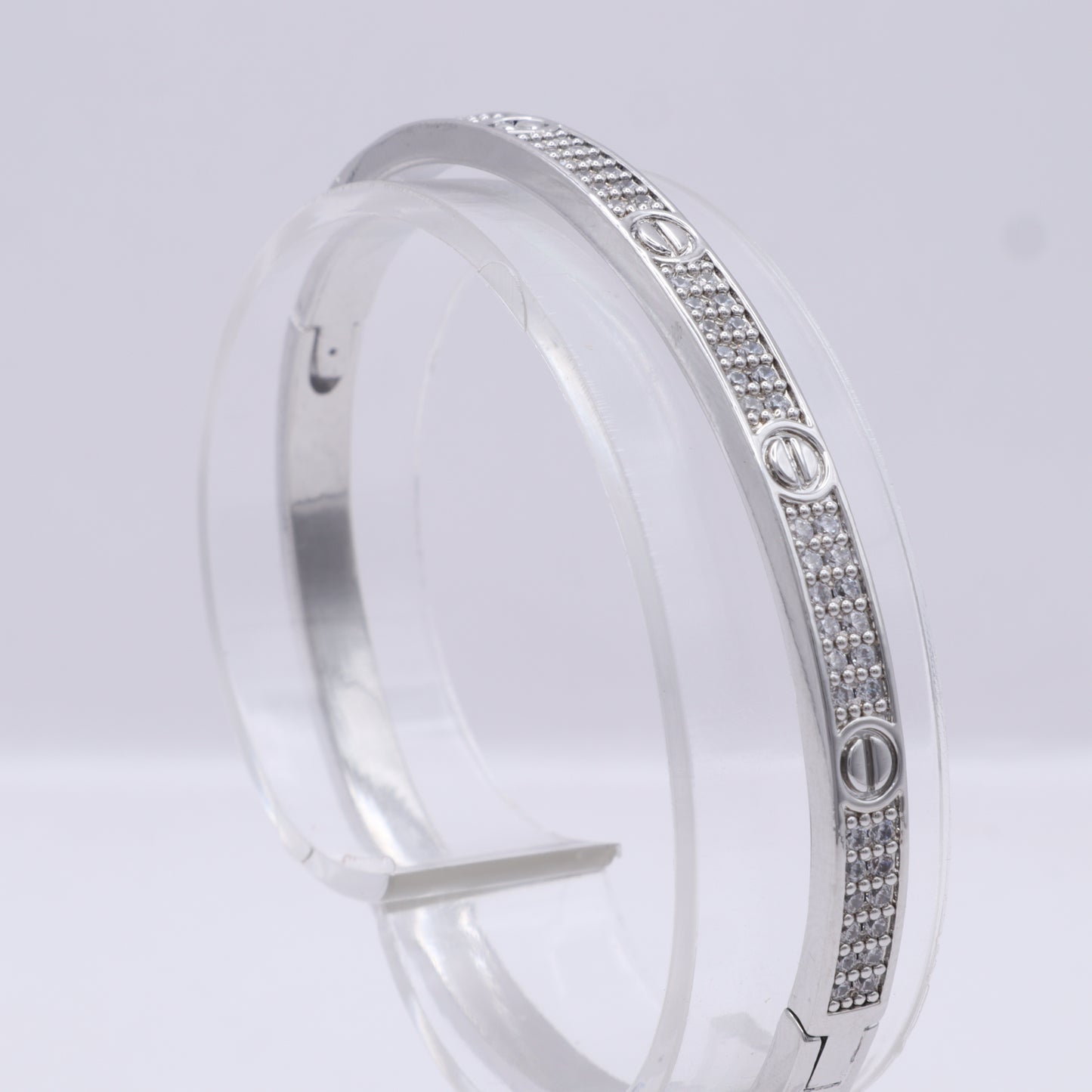 BRAZALETE CARTIER PLATEADO 19CM 4MM