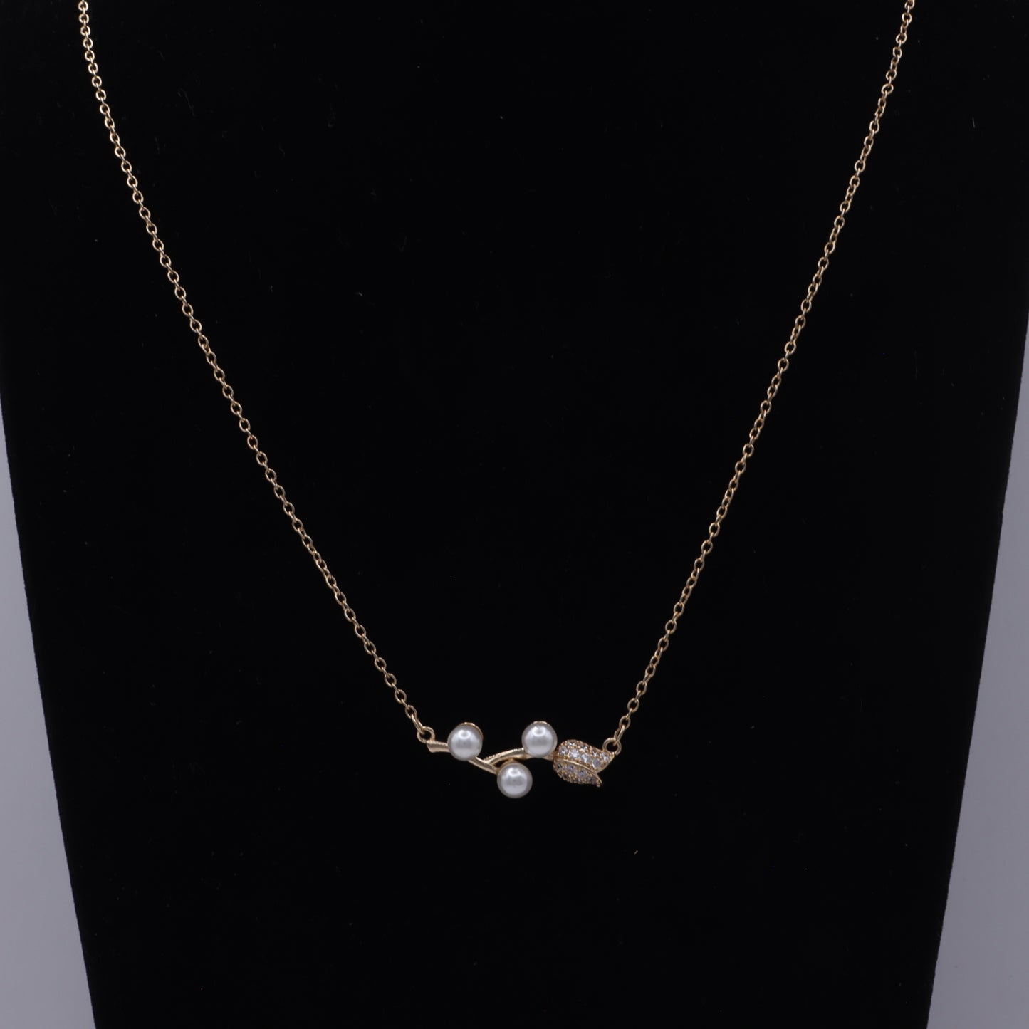 COLLAR CON ROSA 45CM