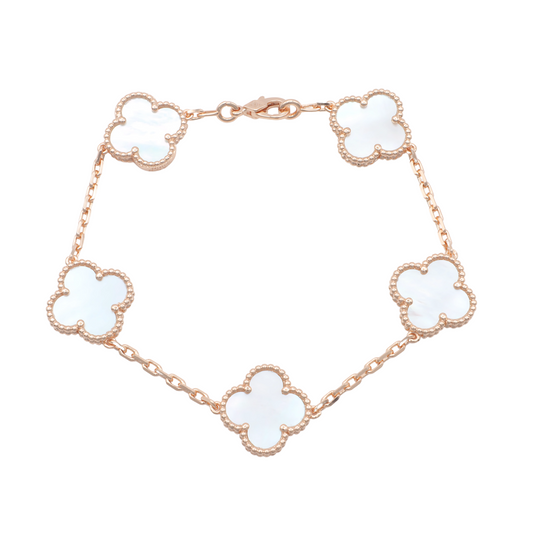 VAN CLEEF BLANCA TONO ORO ROSA 19CM 15MM