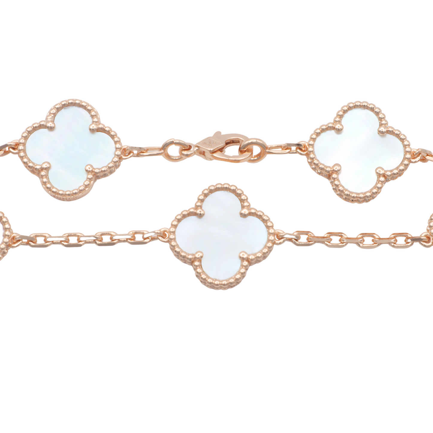 VAN CLEEF BLANCA TONO ORO ROSA 19CM 15MM
